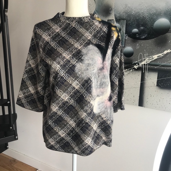 Anthropologie troubadour wool blend top sz S - Picture 3 of 10